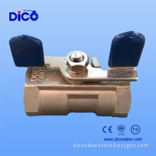 wenzhou 1PC Butterfly Handle Ball Valve